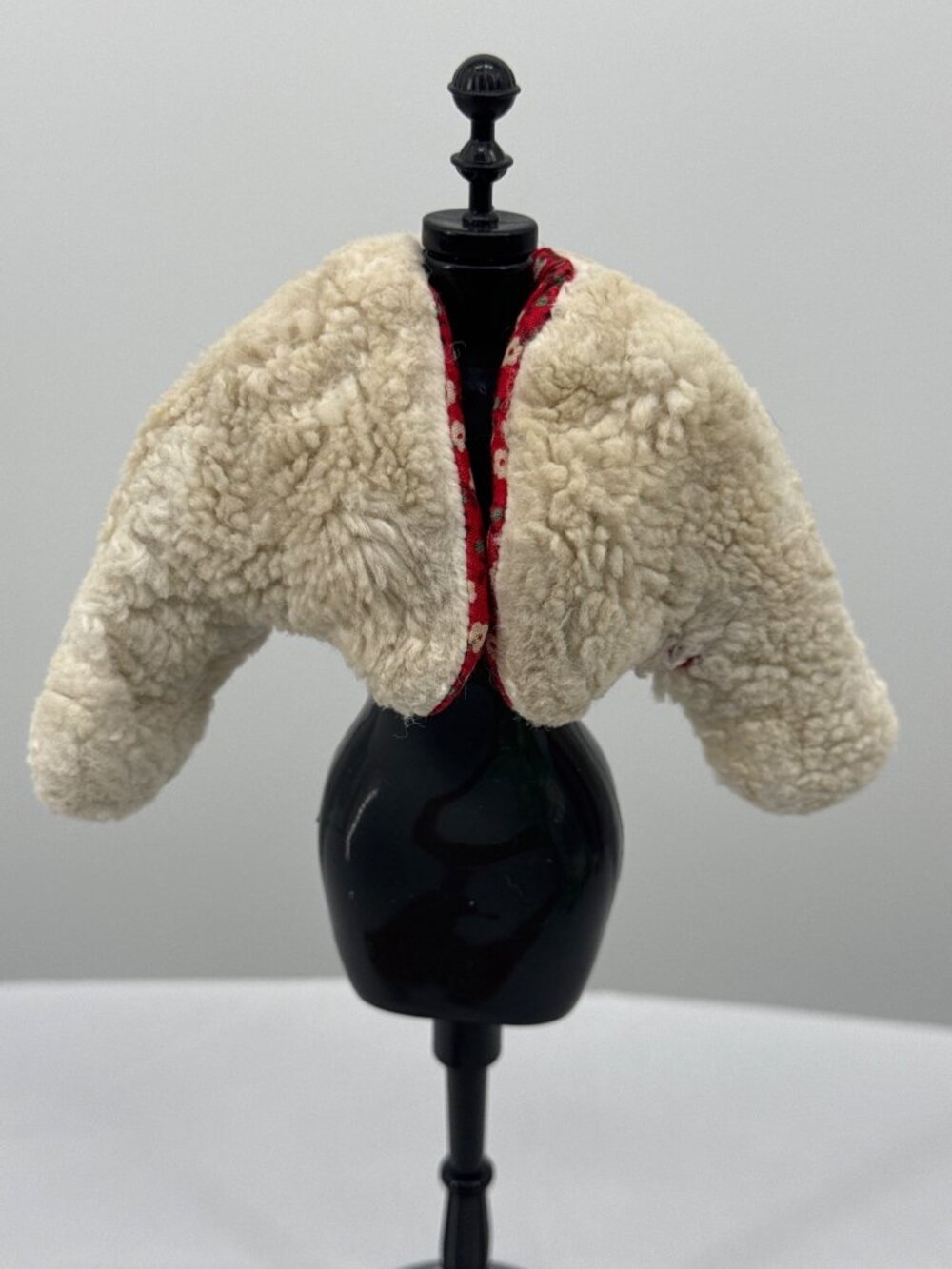 Vintage 1960s Barbie Ice Breaker Jacket 942 Coquette Faux Fur Cropped Bolero